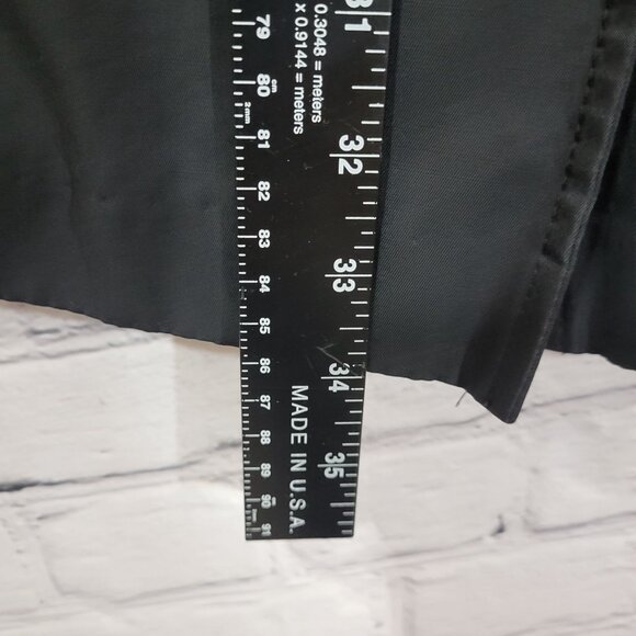 Gallery Woman Black Button-Up Coat 1X Cotton/Polyester Blend With Pockets - Picture 8 of 10